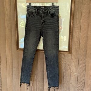 Dear John Gisele High Waisted Skinny in Washed Black